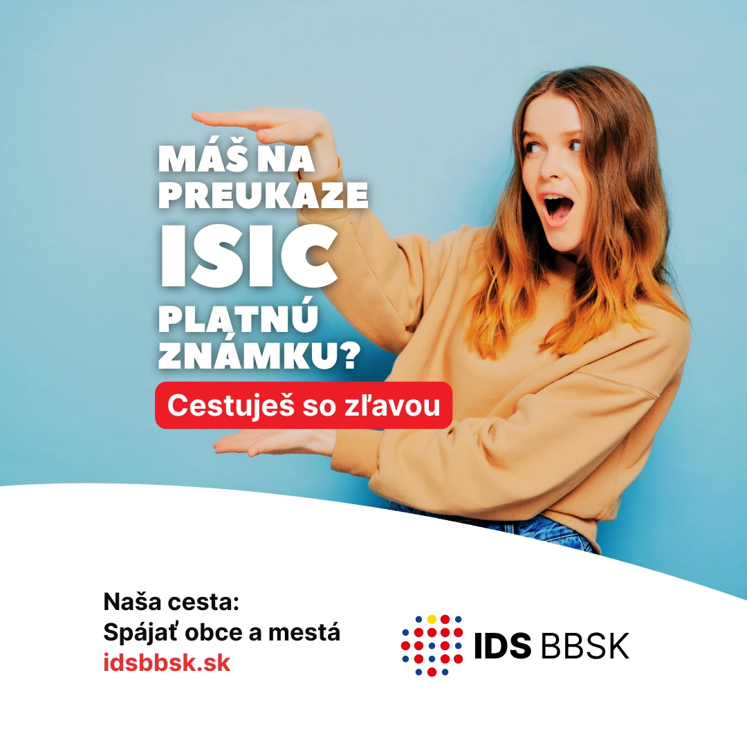 Zľavy pre študentov denného štúdia v IDS BBSK – nezabudnite na platnú ...