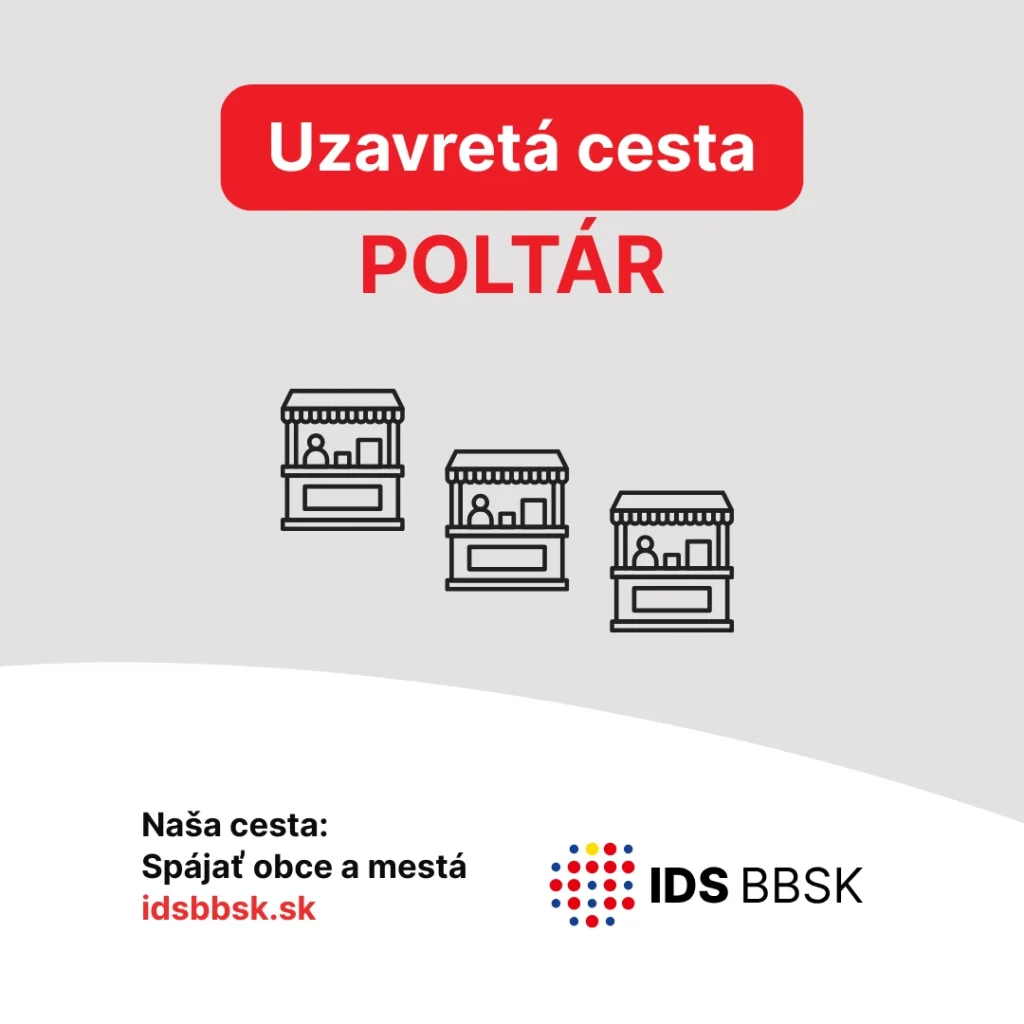 Poltár uzavretá cesta